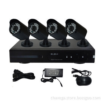 4CH 720P IP Camera System and Kit, Supports POE and Onvif